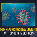 Telangana Reports 923 New COVID-19 Cases With Spike In 15 Districts, Telangana, Telangana Covid-19, 739 Recoveries Reported on Telangana July 29th, 923 new Covid-19 cases In Telangana, Telangana Covid-19 Updates, Telangana Covid-19 Live Updates, Telangana Covid-19 Latest Updates, Coronavirus, Coronavirus Breaking News, Coronavirus Latest News, COVID-19, Telangana Coronavirus, Telangana Coronavirus Cases, Telangana Coronavirus Deaths, Telangana Coronavirus New Cases, Telangana Coronavirus News, Telangana New Positive Cases, Total COVID 19 Cases, Coronavirus, COVID-19, Covid-19 Updates in Telangana, Telangana corona district wise cases, Telangana coronavirus cases district wise, Mango News,