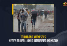 Telangana Witnesses Heavy Rainfall Amid Intensified Monsoon, Intensified Monsoon, Telangana Witnesses Heavy Rainfall, Rain lashed parts of Hyderabad on the night of the 5th of July, monsoon intensifies across the State, Telangana received heavy rains overnight, Telangana State Development Planning Society forecast that Hyderabad may witness light to moderate rain in the next three days, Hyderabad may witness light to moderate rain in the next three days, Telangana State Development Planning Society forecast, A three-day monsoon forecast has been given for the State indicating heavy to very heavy rainfall, Telangana heavy to very heavy rainfall, Mendora in the Nizamabad district received the highest rainfall of 108.3 mm, Telangana, Mango News,