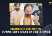 Union Ministers Abbas Naqvi And RCP Singh Submits Resignation Ahead Of Term End, Union Minister RCP Singh Submits Resignation Ahead Of Term End, Union Minister Abbas Naqvi Submits Resignation Ahead Of Term End, Union Ministers Abbas Naqvi And RCP Singh, Union Minister Abbas Naqvi, Union Minister RCP Singh, RCP Singh submitted their resignations to Prime Minister Narendra Modi, Prime Minister Narendra Modi, PM Narendra Modi, Narendra Modi, Union minister Mukhtar Abbas Naqvi, Mukhtar Abbas Naqvi submitted their resignations to Prime Minister Narendra Modi, Union Ministers, Union Ministers Abbas Naqvi And RCP Singh Submits Resignation a day before the completion of their Rajya Sabha term, Cabinet meeting News, Cabinet meeting Latest News, Cabinet meeting Latest Updates, Cabinet meeting Live Updates, Mango News,