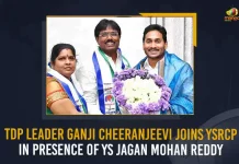 TDP Leader Ganji Cheeranjeevi Joins YSRCP In Presence Of YS Jagan Mohan Reddy, Former TDP leader Ganji Chiranjeevi joins YSRCP, TDP leader Ganji Chiranjeevi Joins YSRCP party, Ganji Chiranjeevi Joined YSRCP, Mango News, Mangalagiri TDP Leader Ganji Chiranjeevi, Ganji Chiranjeevi Joins YSRCP , Ganji Chiranjeevi Latest News And Updates, YSRCP News And Live Updates, AP CM YS Jagan Mohan Reddy, YSR Congress Party, TDP