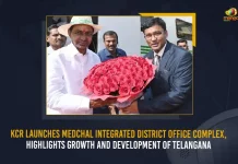 KCR Launches Medchal Integrated District Office Complex Highlights Growth And Development Of Telangana, CM KCR Inaugurates Medchal-Malkajgiri District Integrated Collectorate Complex, Medchal-Malkajgiri District Integrated Collectorate Complex, KCR Launches Medchal Integrated District Office Complex, Medchal Integrated District Office Complex, Highlights Growth And Development Of Telangana, Integrated Collectorate Complex, Medchal-Malkajgiri District, Telangana CM KCR, Integrated Collectorate Complex News, Integrated Collectorate Complex Latest News And Updates, Integrated Collectorate Complex Live Updates, CM KCR, Mango News,