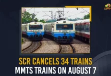 SCR Cancels 34 MMTS Trains On August 7, South Central Railway announced cancellation of 34 MMTS services on Sunday, cancellation of 34 MMTS services, 34 MMTS services cancellation, SCR Cancels 34 MMTS trains on Sunday, Multi-Modal Transport System, South Central Railway, 34 MMTS Trains, 34 MMTS Trains News, 34 MMTS Trains Latest News, 34 MMTS Trains Latest Updates, 34 MMTS Trains Live Updates, Hyderabad 34 MMTS Trains, Mango News,