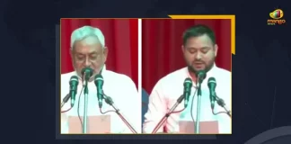 Nitish Kumar Takes Oath As Bihar CM Tejaswi Yadav Gets Deputy CM Post, Nitish Kumar Takes Oath as Bihar Chief Minister for the 8th Time Tejashwi Yadav as Deputy CM, Tejashwi Yadav Takes Oath as Bihar Deputy CM, Nitish Kumar Takes Oath as Bihar Chief Minister for the 8th Time, RJD's Tejashwi Yadav Sworn In As Bihar Deputy CM, Nitish Kumar was sworn in as the Chief Minister of Bihar for 8th Time, Tejashwi Yadav took oath as the Deputy Chief Minister Of Bihar, Bihar political crisis, Nitish Kumar returned as the Chief Minister of Bihar 8th Time for a record, Bihar Chief Minister Nitish Kumar, Bihar Deputy Chief Minister Tejashwi Yadav, Bihar political crisis News, Bihar political crisis Latest News, Bihar political crisis Latest Updates, Bihar political crisis Live Updates, Mango News,