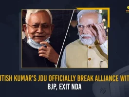 Nitish Kumar's JDU Officially Break Alliance With BJP Exits NDA, Bihar Nitish Kumar Resigns as CM All Set To Form Coalition with Lalu Prasad Yadav's RJD, All Set To Form Coalition with Lalu Prasad Yadav's RJD, Bihar Nitish Kumar Resigns as CM, Nitish Kumar resigns as Bihar CM, Bihar Political Crisis, Nitish Kumar has resigned as the National Democratic Alliance's chief minister of Bihar, National Democratic Alliance's chief minister of Bihar, NDA chief minister of Bihar, Nitish Kumar is all set to exit BJP alliance, Bihar CM Nitish Kumar Resigns, Nitish Kumar Resigns, Bihar CM Resigns, Nitish Kumar, Bihar Political Crisis News, Bihar Political Crisis Latest News, Bihar Political Crisis Latest Updates, Bihar Political Crisis Live Updates, Mango News,