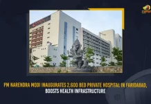 PM Narendra Modi Inaugurates 2600 Bed Private Hospital In Faridabad Boosts Health Infrastructure, PM Narendra Modi Opens 2600 Bed Private Hospital in Haryana, PM Modi Openes State Of The Art Amrita hospital In Haryana, Mango News, PM Modi Latest News And Updates, PM Modi Live Updates, Amrita Hospital In Faridabad , Mata Amritanandamayi Hospital, Faridabad Health Infrastructure, Indian Health Ministry, Health Care In India, Amrita Hospital Faridabad, PM Modi Punjab And Haryana Visit, PM Narendra Modi, 2600 Bed Private Hospital, Health Infrastructure,