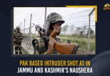 Pak Based Intruder Shot At In Jammu And Kashmir's Naushera, Jammu And Kashmir's Naushera, Pak Based Intruder Shot, Pak Based Intruder, security forces shot at an Pak Based Intruder, Lashkar-e-Taiba, intruder was shot near the Line of Control, Line of Control, Jammu And Kashmir, Mango News,