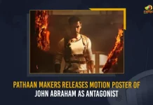Pathaan Makers Releases Motion Poster Of John Abraham As Antagonist, John Abraham is Villian in Pathaan Movie, Mango News, Latest Bollywood News, Bollywood Movies, John Abraham First Look in Pathan Movie, Shah Rukh Khan Unveils John Abraham Poster, John Abraham, SRK Pathan, SRK Next Movie, Shah Rukh Khan, SRK Latest News And Updates, Pathaan Hindi Movie, Shah Rukh Khan Movie Live Updates, John Abraham Villinious First Look, Pathan Movie Director, Atlee, Atlee Hindi Movie Debut,Atlee Latest Movie, Director Atlee
