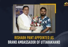 Rishabh Pant Appointed As Brand Ambassador Of Uttarakhand, Brand Ambassador Of Uttarakhand, Uttarakhand Brand Ambassador, Rishabh Pant, Rishabh Pant has been appointed Uttarakhand's State Brand of Ambassador, CM Pushkar Singh Dhami, Wicket keeper-batter Rishabh Pant, CM Dhami said that honouring cricketer Rishabh Pant as Uttarakhand brand ambassador, brand ambassador of uttarakhand 2022, Uttarakhand Brand Ambassador News, Uttarakhand Brand Ambassador Latest News, Uttarakhand Brand Ambassador Latest Updates, Uttarakhand Brand Ambassador Live Updates, Mango News,