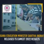 Telangana Education Minister Sabitha Indra Reddy Releases TS EAMCET 2022 Results Telangana Education Minister Sabitha Indra Reddy Releases TS EAMCET 2022 Results, Minister Sabitha Indra Reddy Released TS EAMCET-2022 Results Today, Telangana EAMCET 2022 results officially declared, Telangana EAMCET-2022 Results Released Today, TS EAMCET Results 2022 declared, EAMCET-2022 Results, TS EAMCET Results, 2022 TS EAMCET Results, Telangana State Education Minister Sabitha Indra Reddy, Education Minister Sabitha Indra Reddy, Sabitha Indra Reddy, TS EAMCET-2022 Results, TS EAMCET-2022 Results News, TS EAMCET-2022 Results Latest News, TS EAMCET-2022 Results Latest Updates, Mango News,