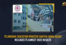 Telangana Education Minister Sabitha Indra Reddy Releases TS EAMCET 2022 Results, Minister Sabitha Indra Reddy Released TS EAMCET-2022 Results Today, Telangana EAMCET 2022 results officially declared, Telangana EAMCET-2022 Results Released Today, TS EAMCET Results 2022 declared, EAMCET-2022 Results, TS EAMCET Results, 2022 TS EAMCET Results, Telangana State Education Minister Sabitha Indra Reddy, Education Minister Sabitha Indra Reddy, Sabitha Indra Reddy, TS EAMCET-2022 Results, TS EAMCET-2022 Results News, TS EAMCET-2022 Results Latest News, TS EAMCET-2022 Results Latest Updates, Mango News,