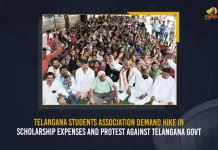 Telangana Students Association Demand Hike In Scholarship Expenses And Protest Against Telangana Govt, Students Demand Hike In Scholarship, BC Students Protest Against Telangana Govt, Mango News, Telangana Students Protest On Scholarship Hikes, Telangana Government, Telangana Student Protest Latest News And Updates, Telangana Political News, Telangana CM KCR, CM KCR Latest News, BC Students Protest, National BC Association, R Krishnaiah, TRS Party,BC Students,