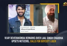 Vijay Deverakonda Remarks Over Laal Singh Chaddha Upsets Netizens Calls For Boycott Liger, Netizens Calls For Boycott Liger, Vijay Deverakonda Remarks Over Laal Singh Chaddha Upsets Netizens, Remarks On Laal Singh Chaddha, Laal Singh Chaddha, Vijay Deverakonda, Laal Singh Chaddha Remarks, Boycott Liger, Netizens, Liger, Boycott Liger News, Boycott Liger Latest News And Updates, Boycott Liger Live Updates, Mango News,
