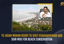 YS Jagan Mohan Reddy To Visit Visakhapatnam And Sign MoU For Beach Conservation, YS Jagan To Sign MOU For Vizag Beach Conservation, YS Jagan to Visit Visakhapatnam Today, Mango News, AP Political News, AP CM YS Jagan Latest News And Updates, Vizag Beach Conservation, YS Jagan Mohan Reddy, MOU For Vizag Beach Conservation, AP CM YS Jagan Mohan Reddy, Visakhapatnam Beach Conservation, YSR Congress Party, Vizag Beach Conservation Live Updates,Vizag Beach,memorandum of understanding,