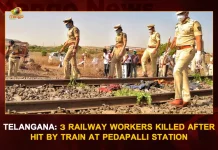 Telangana 3 Railway Workers Killed After Hit By Train At Peddapalli Station, Train Mows Down 3 Railway Workers, 3 Railway Workers Killed By Train At Peddapalli Station, 3 Railway Workers Killed , Telangana Peddapalli Station, 3 Hit By Train At Peddapalli Station, Mango News, Mango News Telugu, Peddapalli Railway Station Incident, Peddapalli Railway Station Accident, Telangana IRCTC , Telangana Latest News And Updates, Railway Station Accident