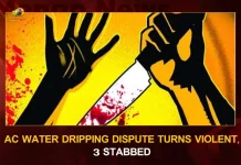 AC Water Dripping Dispute Turns Violent 3 Stabbed, Ac Water Dripping Dispute Leads To Violence, Three Stabbed, AC Water Dripping Dispute, Turns Violent 3 Stabbed, Mango News, Mango News Telugu, AC Water Dispute, AC Water Dripping Issue 3 Stabbed, Ac Water Dripping Dispute 3 Stabbed, Crime News, Latest Crime News And Updates, Today Crime News, Crime Latest News, Hyderabad Crime News, Hyderabad Crime News Today English