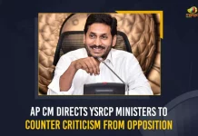 AP CM Directs YSRCP Ministers To Counter Criticism From Opposition, YS Jagan Mohan Reddy Directions To Ministers, YSRCP Ministers To Counter Criticism From Opposition, YS Jagan Mohan Reddy Counter Criticism, Counter Criticism on Opposition, Mango News, Mango News Telugu, AP CM YS Jagan Mohan Reddy, TDP Chief Nara Chandrababu Naidu, AP Political News And Updates, AP CM YS Jagan News And Live Updates, YSR Congress Party, TDP Party
