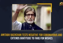 Amitabh Bachchan Tests Negative For Coronavirus And Extends Gratitude To Fans For Wishes, Amitabh Bachchan Tests Negative For COVID, Amitabh Bachchan Tests Negative, Amitabh Bachchan COVID19 Negative, Mango News, Mango New Telugu, Amitabh Bachchan Extends Gratitude, Amitabh Bachchan Latest News And Updates, Covid-19 Live Updates, Amitabh Bachchan, Aishwarya Rai Bachchan, Aishwarya Rai Latest Updates