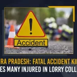 Andhra Pradesh Fatal Accident Kills 3 Leaves Many Injured In Lorry Collision, Three Killed Three Injured In Lorry Collision, Andhra Pradesh Fatal Accident, Fatal Accident Kills 3, 3 Dead In A Car-Truck Collision, AP 3 Dead In Car Accident, Mango News, Mango News Telugu, Kakinada District Accident, Fatal Accident In Kakinada, Andhra Pradesh 3 Persons Killed, Accident Latest News And Updates, Accident Today News