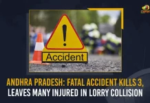 Andhra Pradesh Fatal Accident Kills 3 Leaves Many Injured In Lorry Collision, Three Killed Three Injured In Lorry Collision, Andhra Pradesh Fatal Accident, Fatal Accident Kills 3, 3 Dead In A Car-Truck Collision, AP 3 Dead In Car Accident, Mango News, Mango News Telugu, Kakinada District Accident, Fatal Accident In Kakinada, Andhra Pradesh 3 Persons Killed, Accident Latest News And Updates, Accident Today News