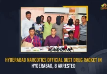 Hyderabad Narcotics Official Bust Drug Racket In Hyderabad 8 Arrested, Hyderabad Narcotics Official Bust Drug Racket, Hyderabad Narcotics Bust Drug Racket, Drug Racket Busted In Hyderabad, Mango News, Hyderabads Drugs Racket Busted, Hyderabad Narcotics , Narcotics Official, Hyderabad Narcotics Latest News And Updates, Narcotics Official Bust Drug Racket, 8 Arrested In Hyderabad Drug Bust, Drug Bust In HYderabad, Say No To Drugs