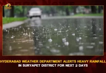 Hyderabad Weather Department Alerts Heavy Rainfall In Suryapet District For Next 2 Days, IMD Predicts Heavy Rains , IMD Predicts Heavy Rains In Suryapet, IMD Predicts Rains In Suryapet For 2 Days, Heavy To Moderate Rainfall In Suryapet, Mango News, Mango News Telugu, India Weather Highlights, Weather Updates, IMD Predicts Moderate Rainfall In Suryapet, Severe Rainfall Alert, Cyclone Alert In Andhra Pradesh Today 2022, IMD Weather Forecast, India Meteorological Department, IMD Latest News And Updates