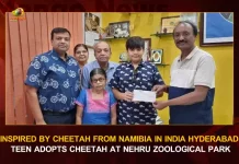 Inspired By Cheetah From Namibia In India Hyderabad Teen Adopts Cheetah At Nehru Zoological Park, Teen Adopts Cheetah At Nehru Zoological Park, Animal Adoption Programme, Nehru Zoological Park, Cheetah From Namibia, Mango News, PM Modi Releases 8 Cheetahs At National Park, PM Modi Releases 8 Cheetahs, PM Narendra Modi, Kuno National Park Madhya Pradesh , Kuno National Park , Mango News Telugu, PM Modi Releases 8 Cheetahs in Kuno National Park, PM Modi, PM Modi Madhya Pradesh Tour, PM Modi Latest News And Updates, Kuno National Park
