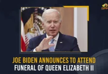 Joe Biden Announces To Attend Funeral Of Queen Elizabeth II, Joe Biden To Attend Queen Elizabeth II Funeral, US President Joe Biden, Queen Elizabeth Ii Dies Aged 96, Queen Elizabeth Ii Dies At 96, Queen Elizabeth II Passes Away At 96 , Mango News, Mango News Telugu, Queen Elizabeth II Death At 96, Queen Elizabeth II Death Live Updates, Queen Elizabeth II Latest News And Updates, England Queen Queen Elizabeth II, England Queen Dies Aged 96, England Citizens Weep Demise Of Her Queen , Queen Elizabeth II
