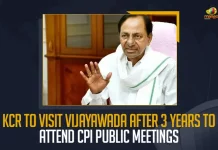 KCR To Visit Vijayawada After 3 Years To Attend CPI Public Meetings, KCR To Visit Vijayawada, KCR To Visit Vijayawada After 3 Years, KCR To Attend CPI Public Meetings, CPI Public Meetings, KCR To Vijayawada, Mango News, Mango News Telugu, Telangana CM KCR, KCR Vijayawada Tour, Vijayawada CPI Public Meetings, CM KCR Latest News And Updates, CM KCR, CM KCR Vijayawada Tour