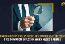 Union Ministry Orders Probe In Secunderabad Electric Bike Showroom Explosion Which Killed 8 People, Secunderabad E-Bike Showroom Fire, Union Ministry of Road Transport, Union Transport Ministry Orders Probe, Secunderabad Fire, Mango News, Mango News Telugu, 6 People KIlled in Secunderabad Fire Accident, Fire Breakout in Secunderabad Hotel, 6 People Killed in Fire Accident, Fire Breaks Out At Hotel Building, Telangana Fire at Secunderabad Hotel, Fire Breaks Out At Ruby Hotel, Ruby Hotel Secunderabad, Ruby Hotel Fire Accident, Ruby Hotel Latest News And Updates, Secunderabad Fire Breakout News And LIve Updates
