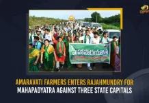 Amaravati Farmers Enters Rajahmundry For Mahapadyatra Against Three State Capitals, Amaravati Farmers Enters Rajahmundry For Mahapadyatra, Mahapadyatra Against Three State Capitals,Amaravati Farmers Maha Padayatra,Amaravati Farmers Maha Padayatra, TDP Chief Chandrababu, Maha Padayatra, Perni Nani Comments on Maha Padayatra, Mango News, Mango News Telugu, YSR Congress Party, TDP Party, TDP News And Live Updates, Maha Padayatra News And Live Updates