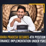 Andhra Pradesh Secures 4th Position In E Governance Implementation Under YSRCP Govt Andhra Pradesh Secures 4th Position In E Governance Implementation Under YSRCP, AP Secures 4th Position In E Governance, AP E-Governance, E Governance Implementation Under YSRCP, Mango News, Mango News Telugu, YSRCP Bags All Four RS Seats, National e-Governance Service Delivery Assessment, National e-Governance, e-Governance, YSRCP Navaratnalu, E-governance, E Governance In Andhra Pradesh, Andhra Pradesh Govt Latest News And Updates, YSRCP Govt, AP YSRCP
