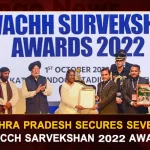 Andhra Pradesh Secures Several Swacch Sarvekshan 2022 Awards Andhra Pradesh Secures Several Swacch Sarvekshan 2022 Awards, Swacch Sarvekshan 2022 Awards, Swachh Survekshan Grameen, Swachh Bharat Mission, Andhra Pradesh Secures 12 Awards In Sanitation, Waste Management, Andhra Pradesh Bags Swachh Survekshan Awards, Mango News, Mango News Telugu, Swachh Survekshan, Swachh Survekshan 2022, Andhra Pradesh Swachh Survekshan, Swachh Survekshan Latest News And Updates, Andhra Pradesh News And Live Updates