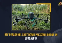 BSF Personnel Shot Down Pakistani Drone In Gurdaspur, Security Force Shoots Down Pakistani Drone, BSF Shoots Down Pakistani Drone , Punjab BSF Troops Shoot Down Pakistani Drone, BSF Troops Shoot Down Pakistani Drone, Mango News, Mango News Telugu, Pakistani Drone Shot Down By BSF, BSF Shoots Down Pakistani Drone, Pakistani Drone Shot Down In Gurdaspur, Pakistani Drone Shot Down, BSF Shoots Down Pakistani Spy Drone, Pakistani Drone Spotted Near Punjab Gurdaspur, Pakistani Drone Shot Down Along Border, Pakistani Drone Latest News And Updates, BSF News And Live Updates