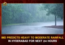 IMD Predicts Heavy To Moderate Rainfall In Hyderabad For Next 24 Hours, IMD Predicts Heavy Rains , IMD Predicts Heavy Rains In Hyderabad, IMD Predicts Rains In Hyderabad For 2 Days, Heavy To Moderate Rainfall In Hyderabad, Mango News, Mango News Telugu, India Weather Highlights, Weather Updates, IMD Predicts Moderate Rainfall In Hyderabad, Severe Rainfall Alert, Cyclone Alert In Hyderabad Today 2022, IMD Weather Forecast, India Meteorological Department, IMD Latest News And Updates