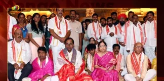 KCR Visits Yadadri Temple With Family And Holds Review Meeting With Officials, KCR Visits Yadadri Temple, CM KCR On Temple Tour, CM KCR Yadadri Visit, Mango News, Mango News Telugu, KCR To Donate Gold At Yadadri, CM KCR Visits Yadadri Temple, CM KCR Tomorrow Schedule 2022, Yadagirigutta Temple Timings, CM KCR LIVE, KCR Visits Yadadri Temple, Yadadri Temple Latest News And Live Updates, KCR Latest News And Updates, Telangna CM KCR