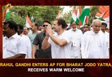 Rahul Gandhi Enters AP For Bharat Jodo Yatra Receives Warm Welcome, Rahul Gandhi's Bharat Jodo Yatra Enters AP, PCC Chief Sailajanath Welcomes Rahul Gandhi, Congress Leaders Welcomes Bharat Jodo Yatra, Mango News, Mango News Telugu, Rahul Gandhi Launches Congress Bharat Jodo Yatra, Rahul Gandhi Bharat Jodo Yatra, Rahul Gandhi Congress Bharat Jodo Yatra, Rahul Gandhi , Rajiv Gandhi, Priyanka Gandhi, Sonia Gandhi, Rahul Gandhi Latest News And Updates, AP Bharat Jodo Yatra