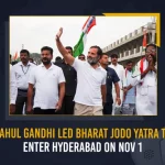 Rahul Gandhi Led Bharat Jodo Yatra To Enter Hyderabad On Nov 1, Rahul Gandhi Led Bharat Jodo Yatra, Bharat Jodo Yatra To Enter Hyderabad, Traffic Diversion Congress Bharat Jodo Yatra, Traffic Diversion Hyd Bharat Jodo Yatra, Congress Bharat JodoYatra, Mango News, Mango News Telugu, Rahul Gandhi Launches Congress Bharat Jodo Yatra, Rahul Gandhi Bharat Jodo Yatra, Rahul Gandhi Congress Bharat Jodo Yatra, Rahul Gandhi , Rajiv Gandhi, Priyanka Gandhi, Sonia Gandhi, Rahul Gandhi Latest News And Updates, Telangana Bharat Jodo Yatra