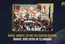 Rahul Gandhi Led INC Delegation Resume Bharat Jodo Yatra In Telangana, Rahul Gandhi Led INC Delegation, INC Delegation, Resume Bharat Jodo Yatra In Telangana, Mango News, Mango News Telugu, Former Congress President Sonia Gandhi, Shashi Tharoor , Sonia Gandhi, Sonia Gandhi News, Congress Presidential Election, Rahul Gandhi Bharat Jodo Yatra, Rahul Gandhi Telangana Bharat Jodo Yatra, Bharat Jodo Yatra, Mallikajun Kharge, Bharat Jodo Yatra News And Latest Updates