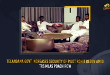 Telangana Govt Increases Security Of Pilot Rohit Reddy Amid TRS MLAs Poach Row, Tandur MLA Pilot Rohit Reddy,Security Increased For MLA Pilot Rohit Reddy, 4 TRS MLAs Poaching Incident,Mango News,Mango News Telugu, TRS MLAs Purchasing Issue, TRS Party Munugode By-Poll, Munugode Bypoll Elections, Munugode Bypoll, CM KCR News And Live Updates, Telangna Congress Party, Telangna BJP Party, YSRTP , Munugode By Polls, Munugode Election Schedule Release, Munugode Election, Munugode Election Latest News And Updates