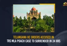 Telangana HC Orders Accused In TRS MLA Poach Case To Surrender In 24 Hrs, Telangana HC Orders,Telangana HC TRS MLA Poach Case, TRS MLA Poach Case,Allegations on TRS MLAs Purchasing Issue,Telangana BJP Chief Bandi Sanjay,Allegations on TRS MLAs Purchasing, MAngo News, Mango News Telugu,TRS MLAs Purchasing Issue, TRS MLAs Purchasing Issue Amid Munugode By-poll, TRS MLAs Purchasing Issue, TRS Party Munugode By-Poll, Munugode Bypoll Elections, Munugode Bypoll, CM KCR News And Live Updates, Telangna BJP Party,