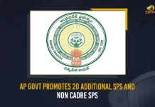 AP Govt Promotes 20 Additional SPs And Non Cadre SPs,AP Govt Promotes 20,Additional SPs, Non Cadre SPs,Mango News,Mango News Telugu,Tdp Chief Chandrababu Naidu,AP CM YS Jagan Mohan Reddy , YS Jagan News And Live Updates, YSR Congress Party, Andhra Pradesh News And Updates, AP Politics, Janasena Party, TDP Party, YSRCP, Political News And Latest Updates,Andhra Pradesh