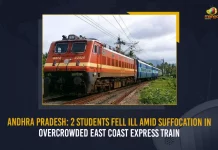 Andhra Pradesh 2 Students Fell Ill Amid Suffocation In Overcrowded East Coast Express Train, 2 Students Fell Ill in East Coast Express Train, East Coast Express Train Overcrowded, East Coast Express 2 Students Fell Ill Amid Suffocation, 2 Students Fell Ill Amid Suffocation, Overcrowded East Coast Express Train, East Coast Express, East Coast Express Latest News And Updates, Mango News, Mango News Telugu, Telangana IRCTC , Telangana Latest News And Updates, Railway Station Accident