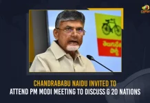 Chandrababu Naidu Invited To Attend PM Modi Meeting To Discuss G 20 Nations,Meeting by PM Modi,PM Modi Invitation To Many Politicians,Indian Prime Minister Modi,Mango News,Mango News Telugu,Narendra Modi,Gujarat , Gujarat Assembly Elections,Assembly Elections In Gujarat, Gujarat Assembly Poll,PM Narendra Modi, Modi Latest News And Updates,Gujarat Assembly News And Live Updates,Tdp Chief Chandrababu Naidu,AP CM YS Jagan Mohan Reddy , YS Jagan News And Live Updates, YSR Congress Party, Andhra Pradesh News And Updates, AP Politics, Janasena Party, TDP Party, YSRCP, Political News And Latest Updates