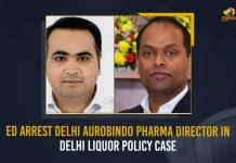 ED Arrest Delhi Aurobindo Pharma Director In Delhi Liquor Policy Case,Delhi Liquor Policy Scam, ED Raids Media House In Hyderabad, Delhi Liquor Scam, Mango News , Mango News Telugu, TRS MLC Kavitha, TRS MLC Kavitha Delhi Liqour Scam Case, Delhi Liquor Scam, Delhi Liquor Scam ED Rides, Delhi Liquor Scam Ed Raids In Telangana, Ed Raids In Telangana, Enforcement Directorate Hyd, Enforcement Directorate, Telangana Enforcement Directorate , Enforcement Directorate, Telangana ED