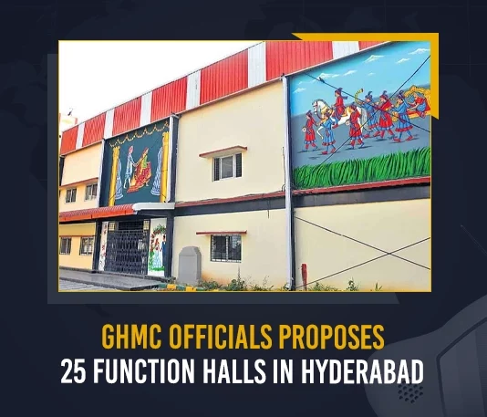 GHMC Officials Propose 25 Function Halls In Hyderabad GHMC Officials Propose 25 Function Halls In Hyderabad,GHMC Officials,GHMC 25 Function Halls,GHMC Function Halls,GHMC Function Halls Hyderabad,Mango News,Mango News Telugu,GHMC Latest News And Updates,GHMC News And Live Updates,GHMC Property Tax,GHMC Property Tax news,GHMC Commissioner,Greater Hyderabad Municipal Corporation,Greater Hyderabad Municipal Corporation News