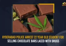 Hyderabad Police Arrest 22 Year Old Student For Selling Chocolate Bars Laced With Drugs,Hyderabad Police Arrest 22 Year Old , Selling Chocolate Bars Laced With Drugs,Hyderabad Police,Mango News,Mango News Telugu,Hyderabad Crime, Hyderabad CRIME, Hyderabad Crime News And Live Updates, Hyderabad News And Live Updates,Hyderabad Latest Crime News And Updates, Hyderabad News And Updates, Hyderabad Criminal News And Updates, Telangana News