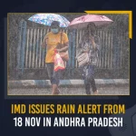 IMD Issues Rain Alert From 18 Nov In Andhra Pradesh IMD Issues Rain Alert From 18 Nov In Andhra Pradesh, IMD Issues Heavy Rain Warning, AP Weather Dept Issues Rain Alert, Andhra Pradesh Weather Department , Mango News, Mango News Telugu, Indian Meteorological Department, Coastal Region of Andhra Pradesh, Rain Alert In AP, Andhra Pradesh Rain Alert, AP Weather Department, All India Impact Based Weather Warning, AP Weather Dept Latest News And Updates