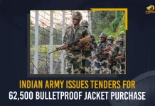 Indian Army Issues Tenders For 62500 Bulletproof Jacket Purchase,Indian Army,Army Issues Tenders,Indian Army Issues Tenders,Mango News,Mango News Telugu,62500 Bulletproof Jacket,Bulletproof Jacket Purchase,Army To Buy 62500 Bulletproof Jackets,Indian Army Issues Two Tenders,Indian Army Latest News And Updates,Army Issues Tenders,Army Tenders,Army Issues Tenders, Indian Army,Indian Army News And Live Updates