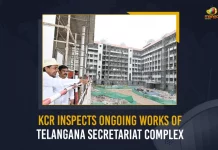 KCR Inspects Ongoing Works Of Telangana Secretariat Complex,Telangana New Secretariat,CM KCR Visited New Secretariat,Telangana Secretariat,Mango News,Mango News Telugu,KCR Reviewed Progress of New Secretariat,Telangana Secretariat Works,Telangana Secretariat Works Final Stage,Telangana Secretariat Work,New Telangana Secretariat,Telangana Secretariat Latest News And Updates,Telangana News And Updates
