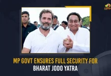 MP Govt Ensures Full Security For Bharat Jodo Yatra ,MP Govt Full Security,MP Govt Ensures Full Security,Full Security For Bharat Jodo Yatra,Mango News,Mango News Telugu,Rahul Gandhi Bharat Jodo Yatra, Rahul Gandhi Congress Bharat Jodo Yatra, Rahul Gandhi Latest News And Updates, Rahul Gandhi Launches Congress Bharat Jodo Yatra, Rahul Gandhi Meeting in Necklace Road, Rajiv Gandhi, Sonia Gandhi, Telangana Bharat Jodo Yatra